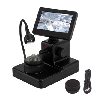  Trình xem dầm kim cương Kính hiển vi điện tử kỹ thuật số LCD 4,3 " Độ phóng đại 50-1000X có đèn LED lấp đầy Nhận dạng chính xác 