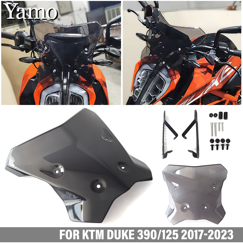 Dành Cho KTM DUKE390 DUKE125 DUKE 390 DUKE 125 2017-2023 Kính Chắn Gió Phía Trước Kính Chắn Gió Hướn
