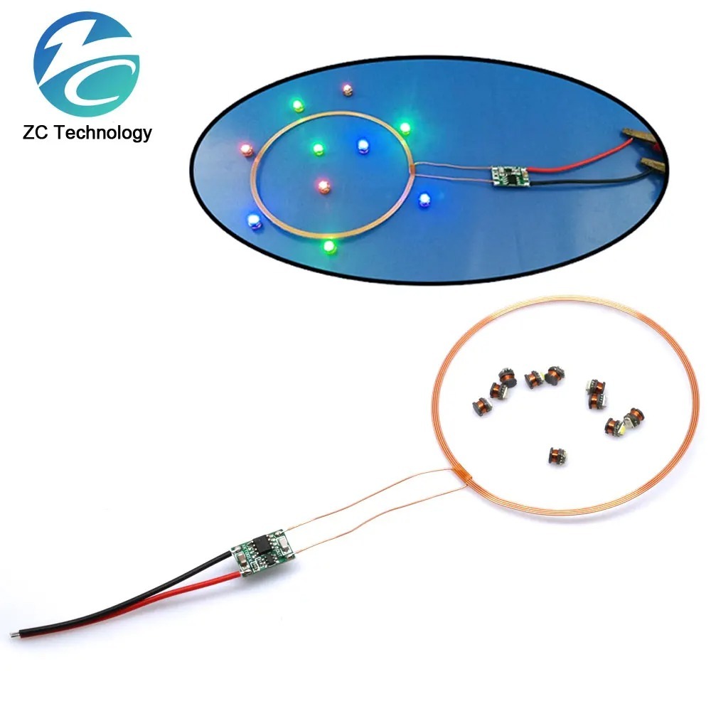 0 ~ 80mm Mô-đun cấp nguồn không dây đường dài Đèn cấp nguồn không dây Mô-đun cuộn dây cấp nguồn khôn