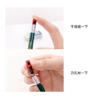 1 bút chì giả gỗ tự động mô phỏng dễ thương kèm Dụng cụ mài Trường học văn phòng