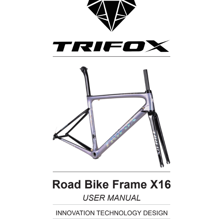 Khung Xe Đạp Trifox T800 700C Full Sợi Carbon Xe Đạp Đường Bộ Khung C Phanh X16QR