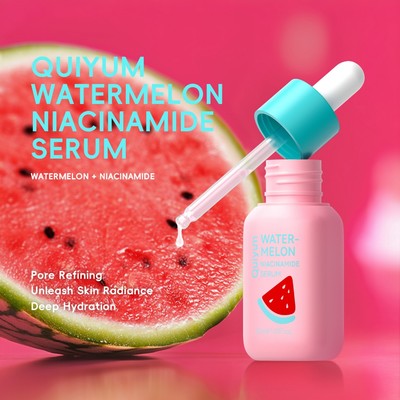 Quiyum Dưa hấu Niacinamide Serum Làm săn chắc lỗ chân lông Tăng cường tinh chất rạng rỡ Làm mịn da 30ml