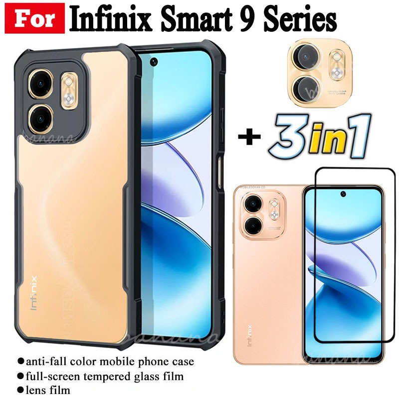 Ốp điện thoại di động chống rơi 3 TRONG 1 infinix Smart 9 cho infinix Smart9 HD Smart 8 Smart 7 Hot 