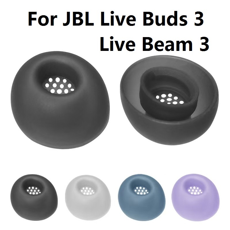 Đầu Tai Silicon Tai Nghe Nhét Tai Cho JBL Live BUDS 3 / Live Beam 3 Tai Nghe bluetooth Trong Tai Thay Thế Đầu Tai Mềm Tai Nghe Nhét Tai
