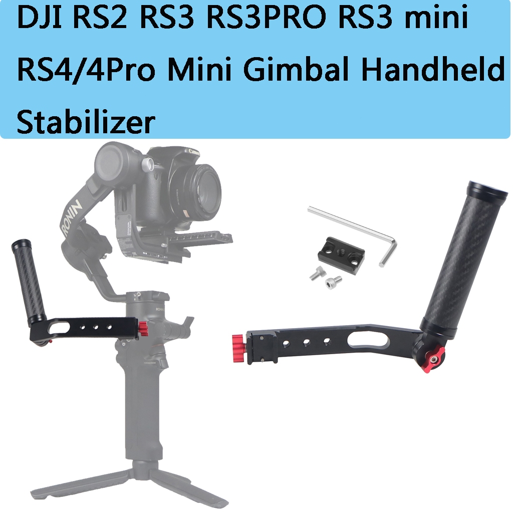 NovelGoal Sợi Carbon Có Thể Điều Chỉnh Tay Cầm Sling Handgrip Cho DJI RS2 RS3 RS3PRO RS3 Mini RS4min