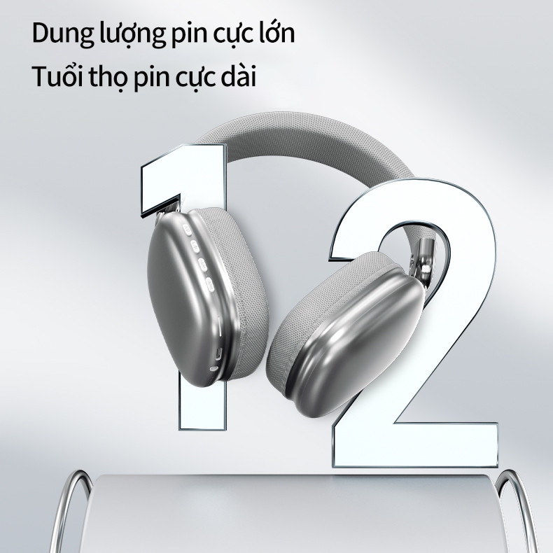 Tai nghe Bluetooth SPRISE WH35 bạc HiFi không dây chụp tai có Mic chơi game / Âm nhạc có thể gập lại qua tai Tai nghe thể thao TF / AUX | BigBuy360 - bigbuy360.vn