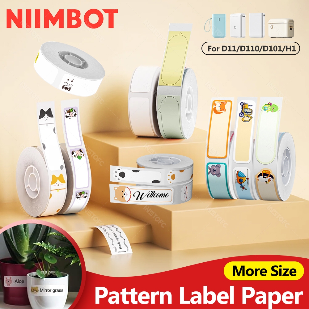 Giấy Nhãn Hoạt Hình NIIMBOT Thích Hợp Cho Máy In Nhãn NIMBOT D11 / D110 / D101 / H1 / H1S