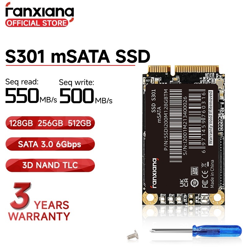 Fanxiang S301 2242 mSATA SSD 512GB 256GB 128GB Ổ cứng thể rắn bên trong cho máy tính xách tay PC