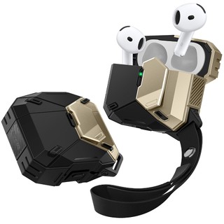  I-blason Matrix cho Apple Airpods 4 Ốp lưng MagSafe Khóa tự động từ tính MagSafe Sạc không dây Vỏ bảo vệ quân sự có dây buộc cho Airpods thứ 4 