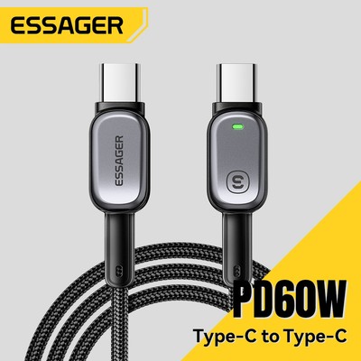 Essager 100W / 60W Điều Khiển Thông Minh Điện Áp Sạc An Toàn Loại Cáp Để Loại Cho ip + Android