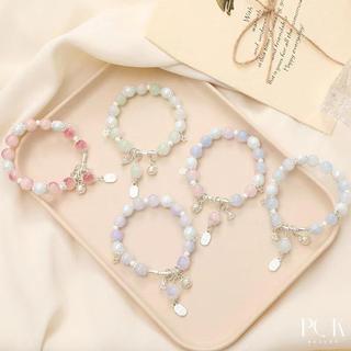  Vòng tay nữ vòng tay ngôi sao mèo may mắn đính cườm đầy màu sắc vòng tay không phai màu và không rỉ sét phụ kiện trang trí thời trang dành cho nữ giàu có và may mắn phù hợp với hàng ngày 