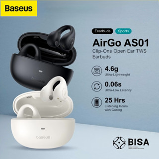 Tai nghe không dây Baseus AirGo AS01 Bluetooth 5.3 Earclip Tai nghe 2-Mic ENC HD Gọi Giảm tiếng ồn Tai nghe thể thao