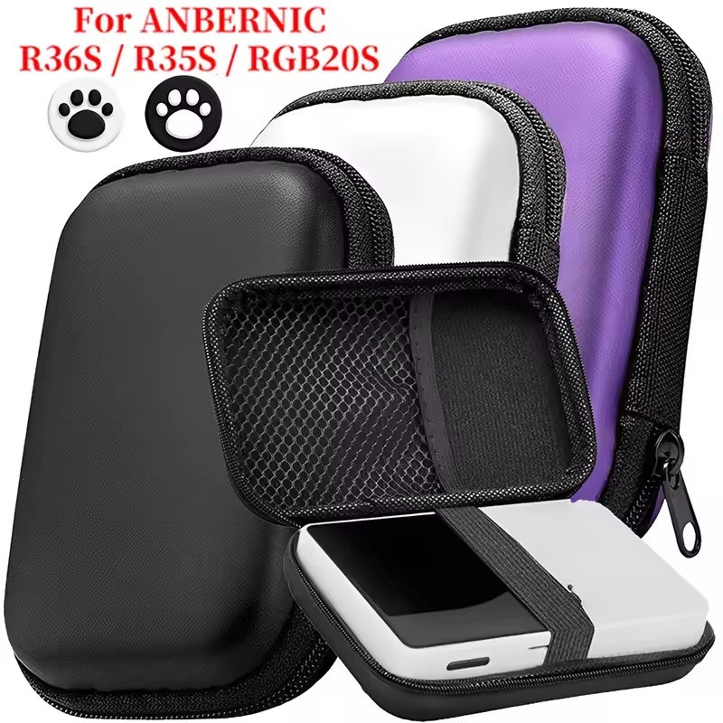 Dành Cho R36S / GB300 / FC / RG35XX Cầm Tay Chơi Game Hộp Đựng Túi Bảo Quản Du Lịch Retro Mini Game 