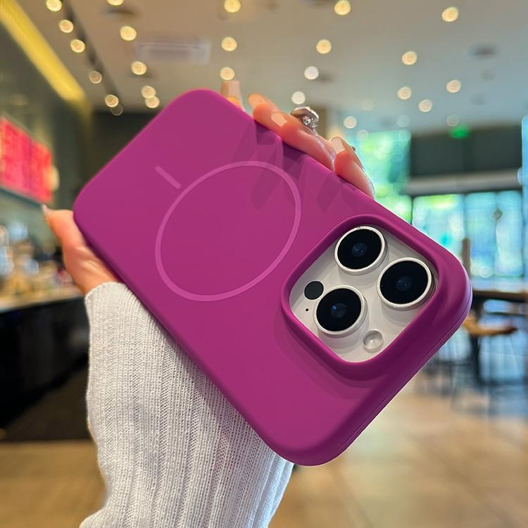 Chính Hãng Tích Hợp Nhung IPhone 16 15 14 13 12 11 pro max Vỏ Silicon Lỏng IP 13 pro max Sạc Từ Tính