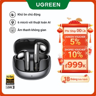 Tai nghe khử tiếng ồn chủ động thích ứng UGREEN Choice H6 Pro LDAC Tai nghe Bluetooth không dây âm thanh Hi-Res Tai nghe Tai nghe