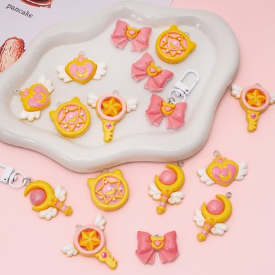 Beadia 1 Mặt Dây Chuyền Nhựa Hoạt Hình Cho DIY Handmade Móc Chìa Khóa Làm Trang Sức