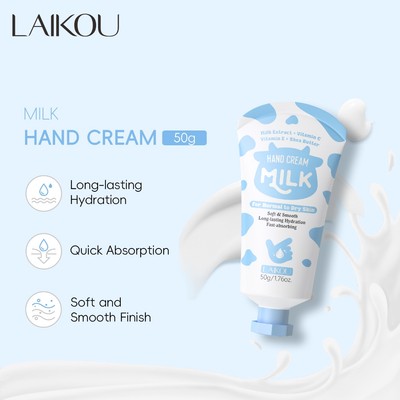 Kem dưỡng da tay sữa LAIKOU Làm mềm da cho tay nứt nẻ Dưỡng ẩm sâu Chăm sóc tay 50g