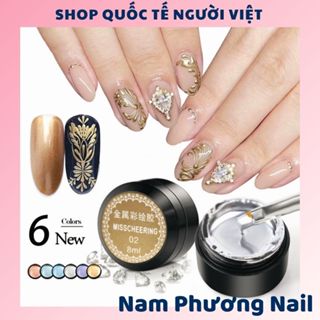 Gel metan vẽ viền móng siêu đặc, gel nhũ trang trí móng tay nghệ thuật, hũ 8ml