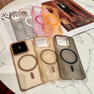  Ốp điện thoại cứng trong suốt sạc từ tính mờ cho Xiaomi Mi 13 14 15 Ultra 15s civi 5 Pro Redmi K60 K70 K80 Pro Turbo 4 Pro Vỏ siêu mỏng 