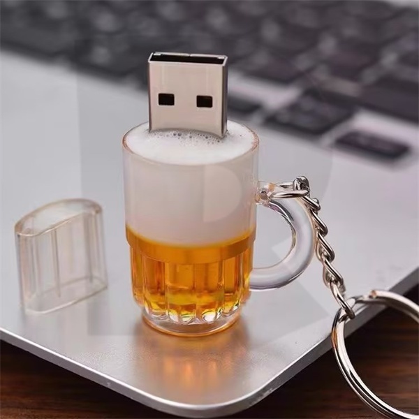 Cá Tính Hình Dạng Bia Tùy Chỉnh Sáng Tạo USB 2.0 1GB 2GB 4GB 8GB 16GB 32GB 64GB 128GB 2TB Ổ Đĩa Bút 
