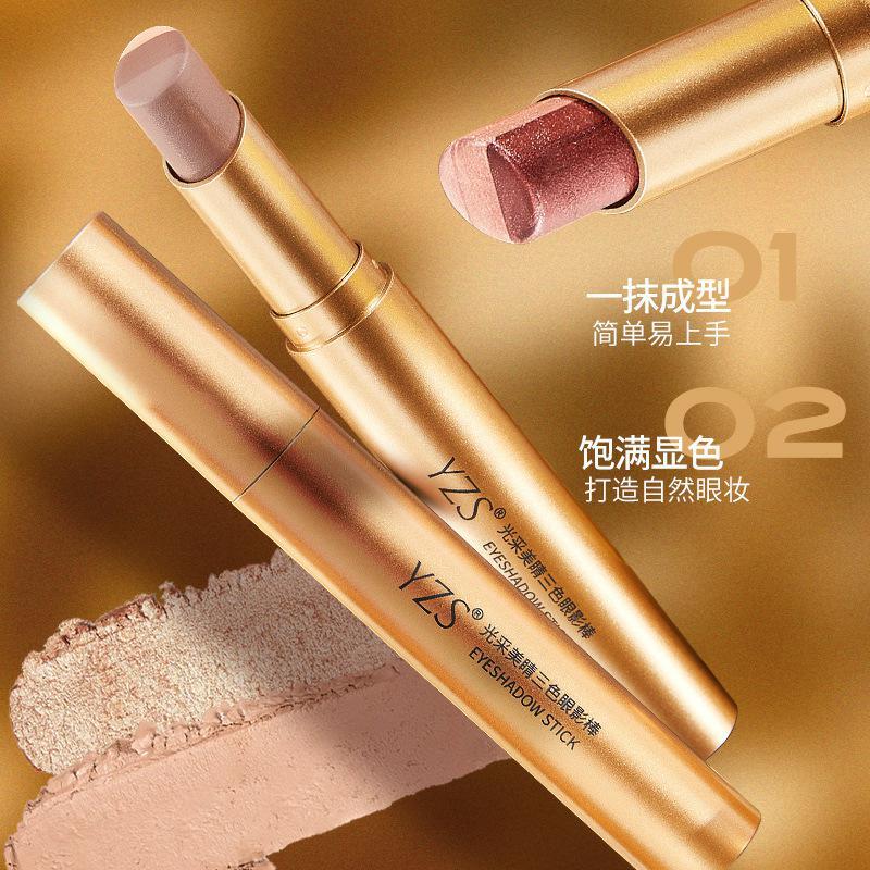 YZS Rạng rỡ Beauty Sunny Three-Color Eyeshadow Stick