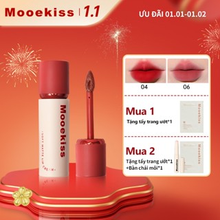 Son Mooekiss Không dính cốc Kỹ thuật khóa màu Son lì Son môi 6 Màu Có Sẵn 3g