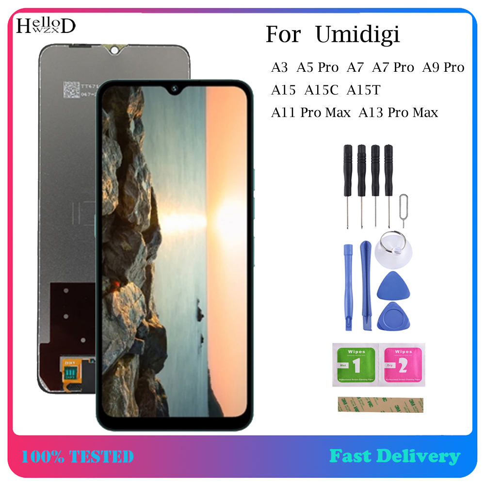 Màn Hình LCD Thử Nghiệm 100% Cho Umidigi A3 A5 Pro A7 A7 Pro A9 Pro A11 Pro Max A13 Pro Max 5G A15 A