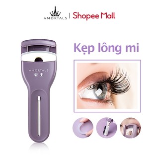 Dụng cụ bấm cong lông mi  AMORTALS 2 in1 với lược lông mi cho hàng mi cong dài lâu Curler Uốn Cong Mi Cao Cấp 37g