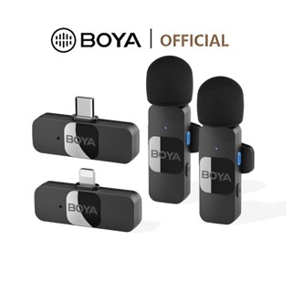 BOYA BY-V1/V10 micro không dây cài áo mic thu âm livestream kẹp mic Thích hợp cho điện thoại di động Live
