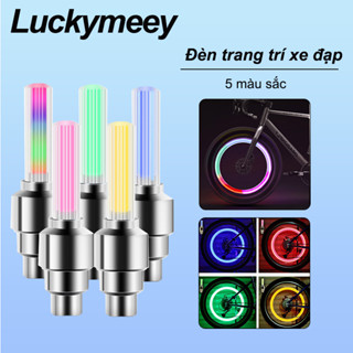 Đèn Gắn Van Xe Đạp Đèn LED Neon Gắn Bánh Xe Đạp Xe Máy, Đèn Trang Trí Xe Đạp Điện Nhiều Màu Màu sắc thay đổi ánh sáng-Luckymeey