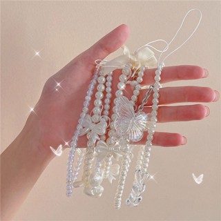 Thời Trang Đa Phong Cách Nơ Dễ Thương Nguyên Tố Điện Thoại Di Động Dây Đa Năng Đính Hạt Dây Xích Chống Mất Di Động Điện Thoại Mặt Dây Chuyền