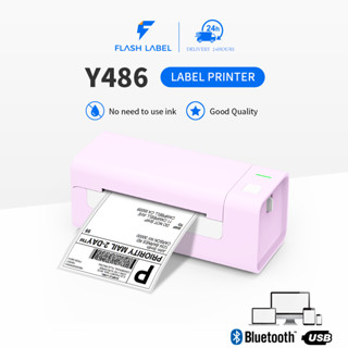 Máy in nhiệt FlashLabel (Khổ A6) kết nối Bluetooth In Đơn Hàng bằng Điện Thoại, sàn TMĐT, Tem, Mã Vạch,