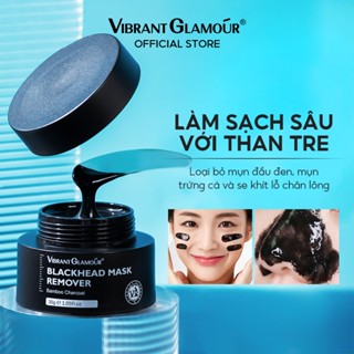 Mặt nạ than tre VIBRANT GLAMOUR lột mụn đầu đen mũi làm sạch sâu thu nhỏ lỗ chân lông dưỡng ẩm kiểm soát dầu cho da 30g
