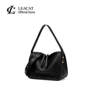 Túi gối Leacat Túi xách nữ da bò togo họa tiết nách túi da thật dành cho nữ Túi đeo chéo vai đơn cao cấp