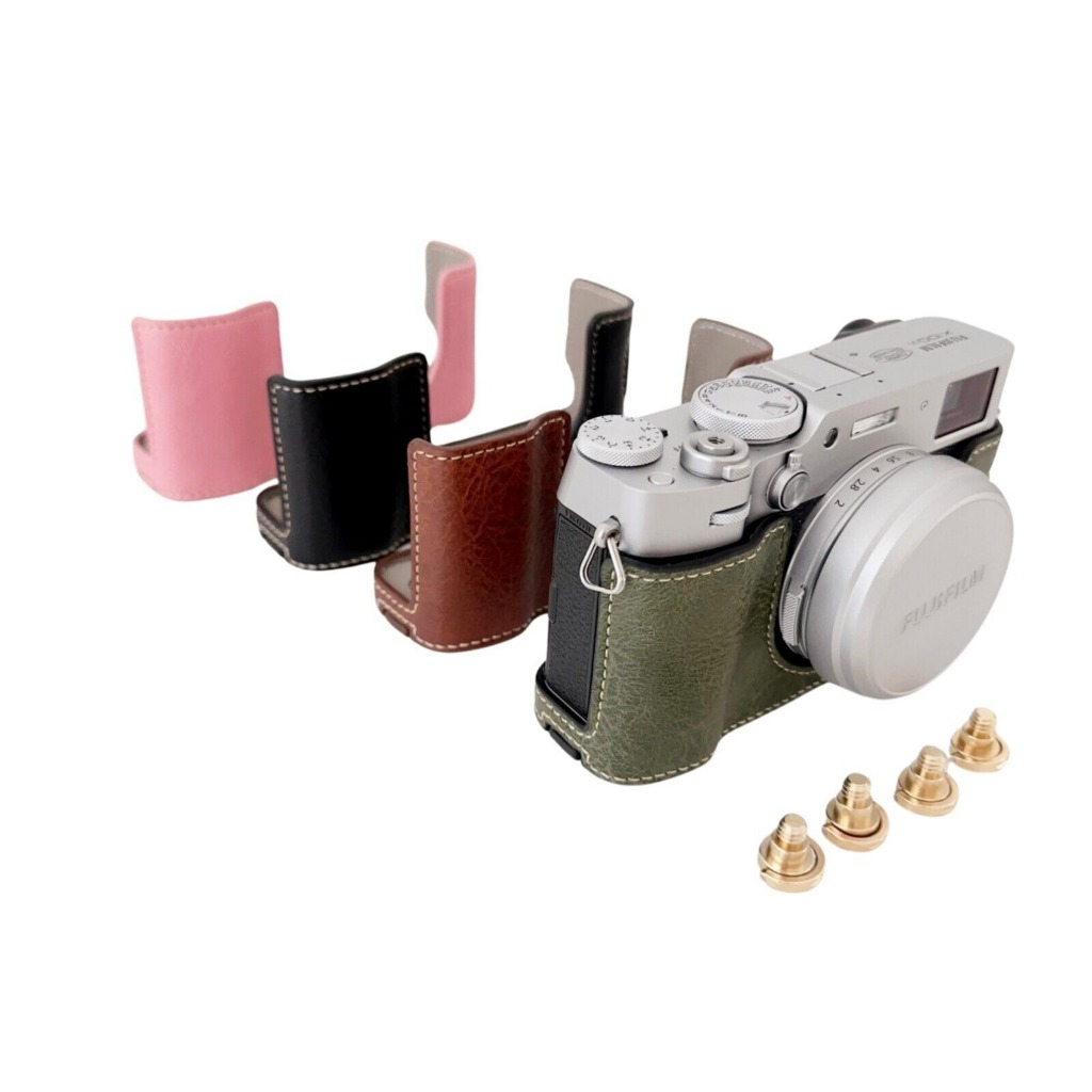 Ốp lưng nửa thân máy ảnh bằng da PU Fujifilm X100VI cho Fujifilm X-100VI