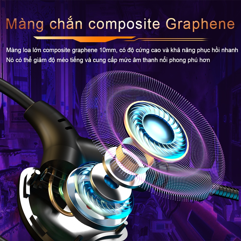 Tai nghe nhét tai SPRISE G59 có dây Chơi Game Bass Với Mic Kép Khử Tiếng Ồn HiFi PC Để Bàn Đa Năng 3.5mm/TypeC | BigBuy360 - bigbuy360.vn