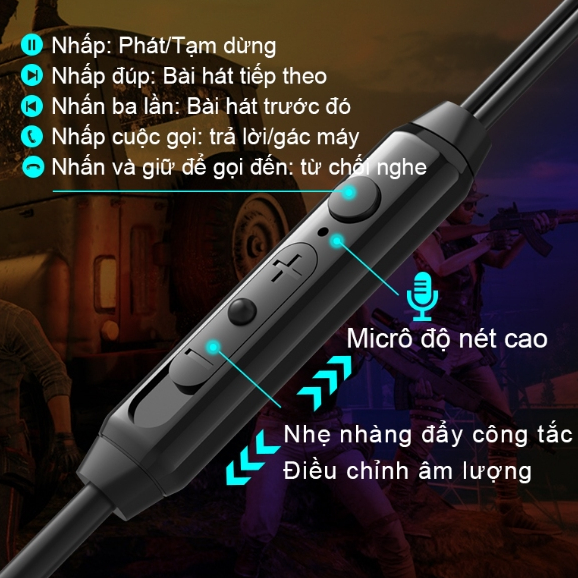 Tai nghe nhét tai SPRISE G59 có dây Chơi Game Bass Với Mic Kép Khử Tiếng Ồn HiFi PC Để Bàn Đa Năng 3.5mm/TypeC | BigBuy360 - bigbuy360.vn