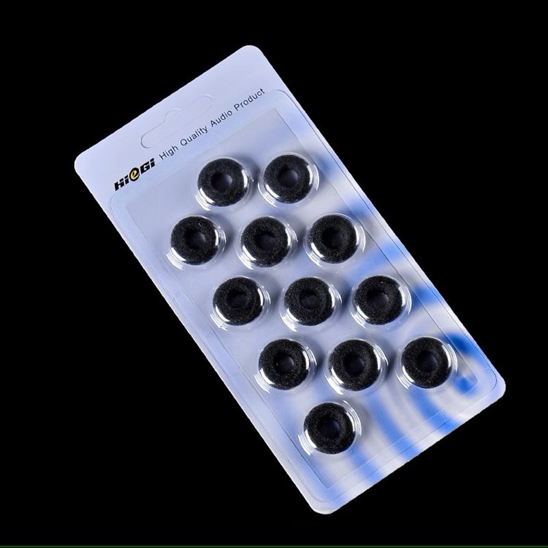 Hiegi Eartips Đệm xốp chất lượng cao cho tai nghe Tai nghe nhét tai (6 đôi) Đầu tai nghe cho Vido
