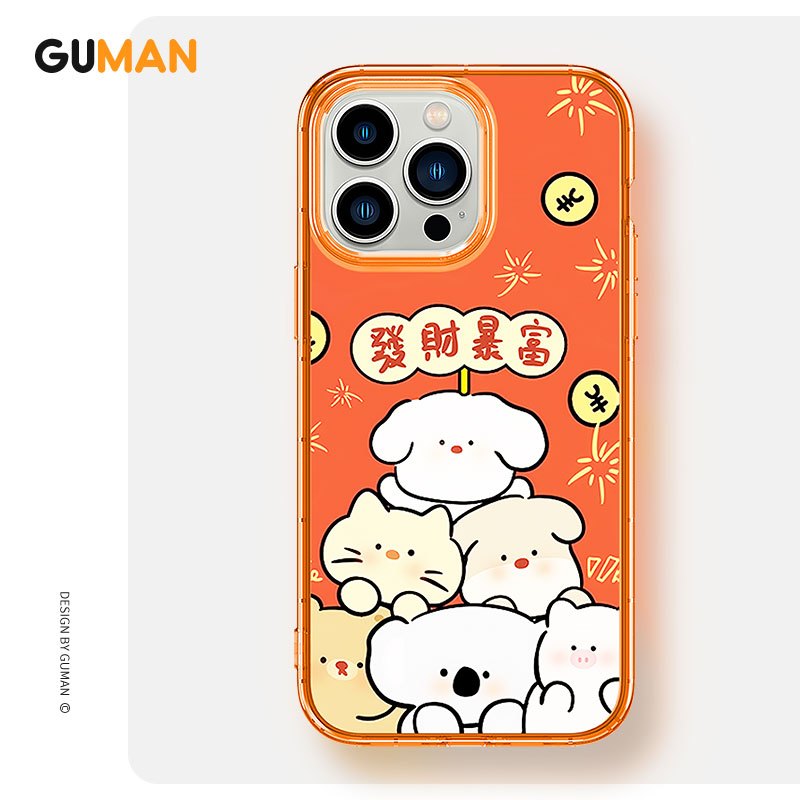 Guman Ốp lưng hoạt hình dễ thương đẹp độc lạ ngộ nghĩnh mềm  iPhone 16 15 14 13 12 11 PRO MAX SE 202
