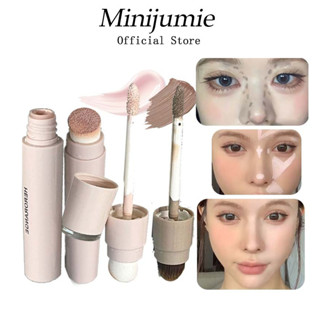 Herorange 4 Màu Liquid Bút tạo khối - Bút tạo khối che khuyết điểm hai đầu dạng kem lâu trôi