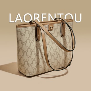 LAORENTOU túi tote nữ họa tiết cổ điển dáng lớn và vừa phù hợp đi làm du lịch dạo phố