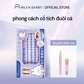 Lông mi dưới Mlen Diary Tự Nhiên 10-12mm Có Thể Tái Sử Dụng Một bó lông mi Lông mi giả tái sử dụng Rabbit ears