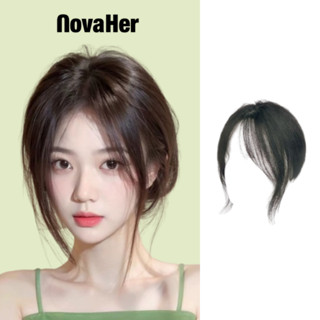 tóc giả hai mái bay che hói mái dài lơi phong cách hàn quốc 3d NovaHer