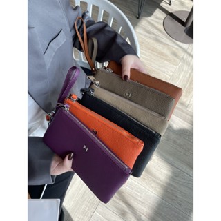  Thời Trang Mới Da Thật Chính Hãng Ví Dài Nữ Dây Kéo Dung Tích Lớn Bò Ly Hợp 