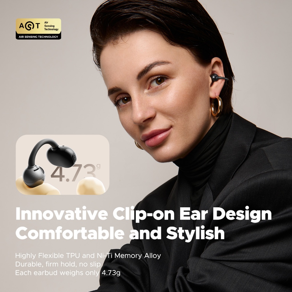 Soundpeats POP Clip Bluetooth 5.4 Tai nghe kẹp Tai nghe không dây Tai nghe Kết nối nhiều điểm | BigBuy360 - bigbuy360.vn