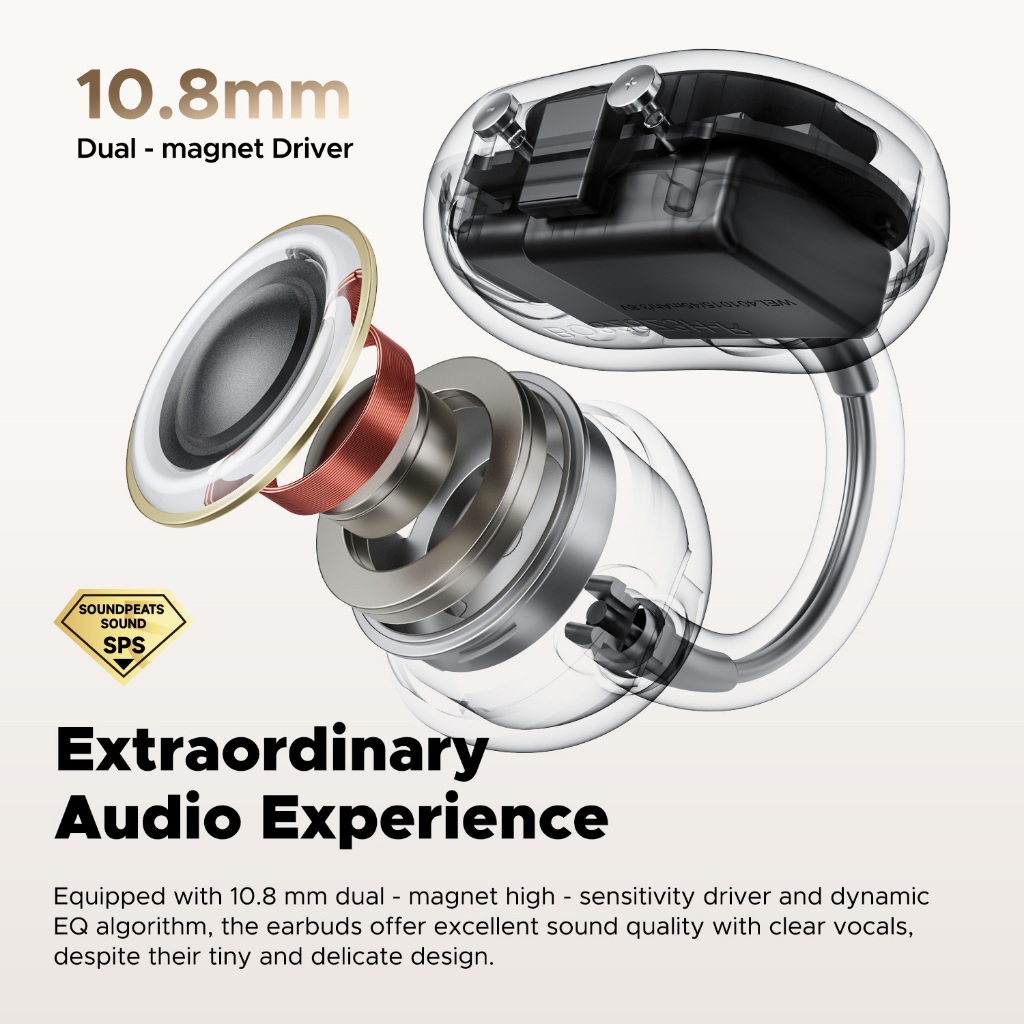 Soundpeats POP Clip Bluetooth 5.4 Tai nghe kẹp Tai nghe không dây Tai nghe Kết nối nhiều điểm | BigBuy360 - bigbuy360.vn