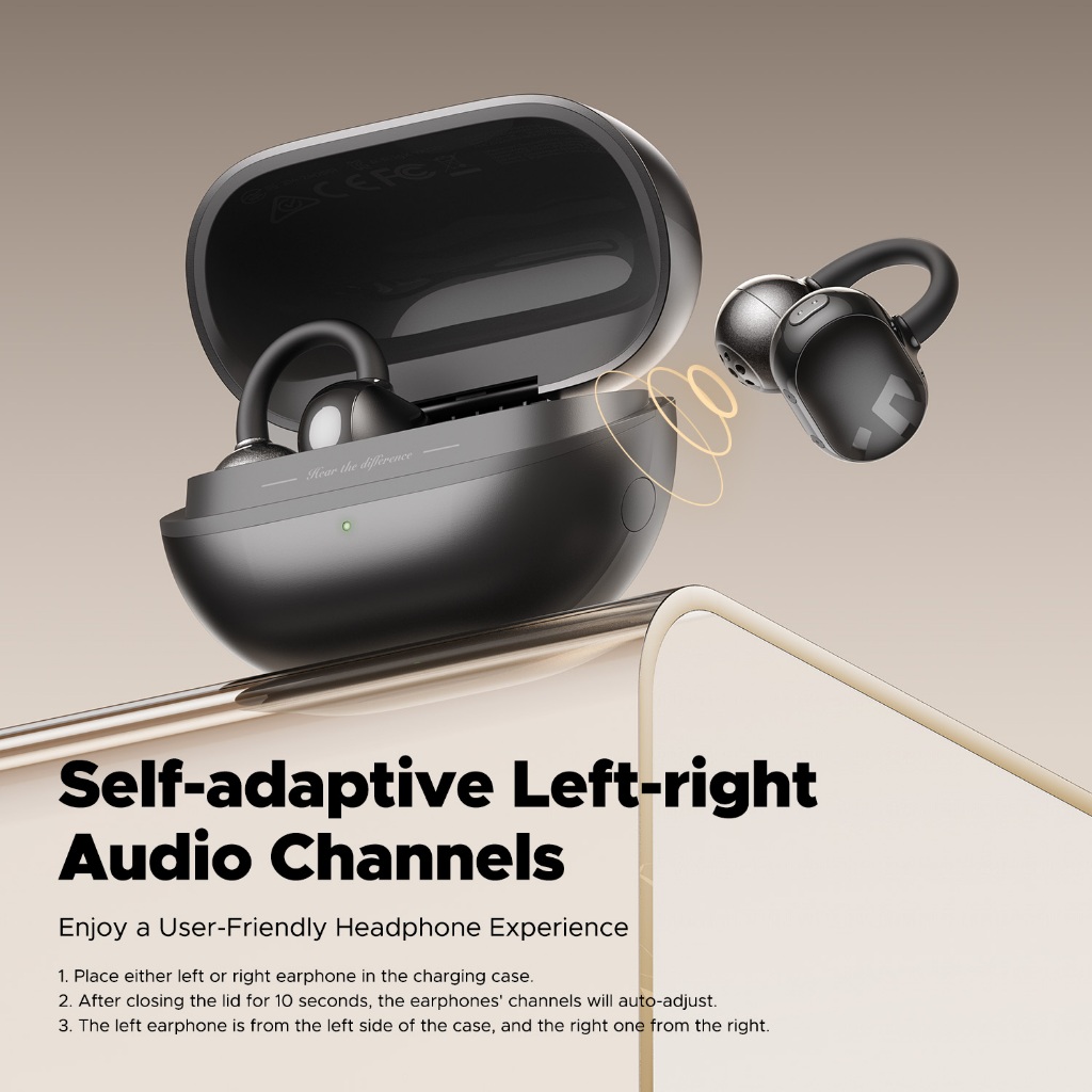 Soundpeats POP Clip Bluetooth 5.4 Tai nghe kẹp Tai nghe không dây Tai nghe Kết nối nhiều điểm | BigBuy360 - bigbuy360.vn