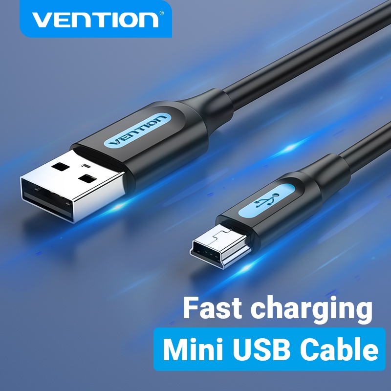 Vention USB 2.0 Cáp Nam Sang Mini-B Nam PVC 480 Mbps USB Cho Máy Ảnh MP3 MP4