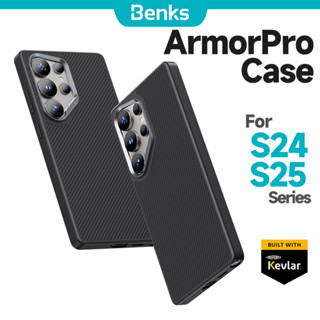 [Benks Official] Ốp lưng ArmorPro từ tính Benks cho Samsung Galaxy S25 S25 + S24 Ultra 600D Kevlar Fiber Thin Drop Shock Protection Vỏ phong cách tối giản