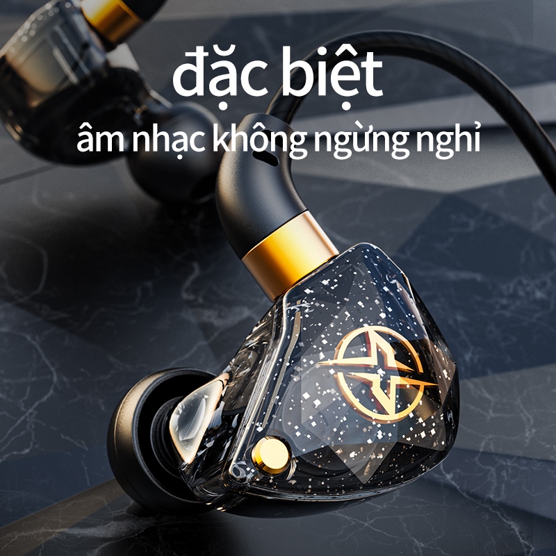 Tai nghe nhét tai SPRISE X6 có dây tích hợp mi cờ rô âm lượng điều chỉnh được cao cấp | BigBuy360 - bigbuy360.vn